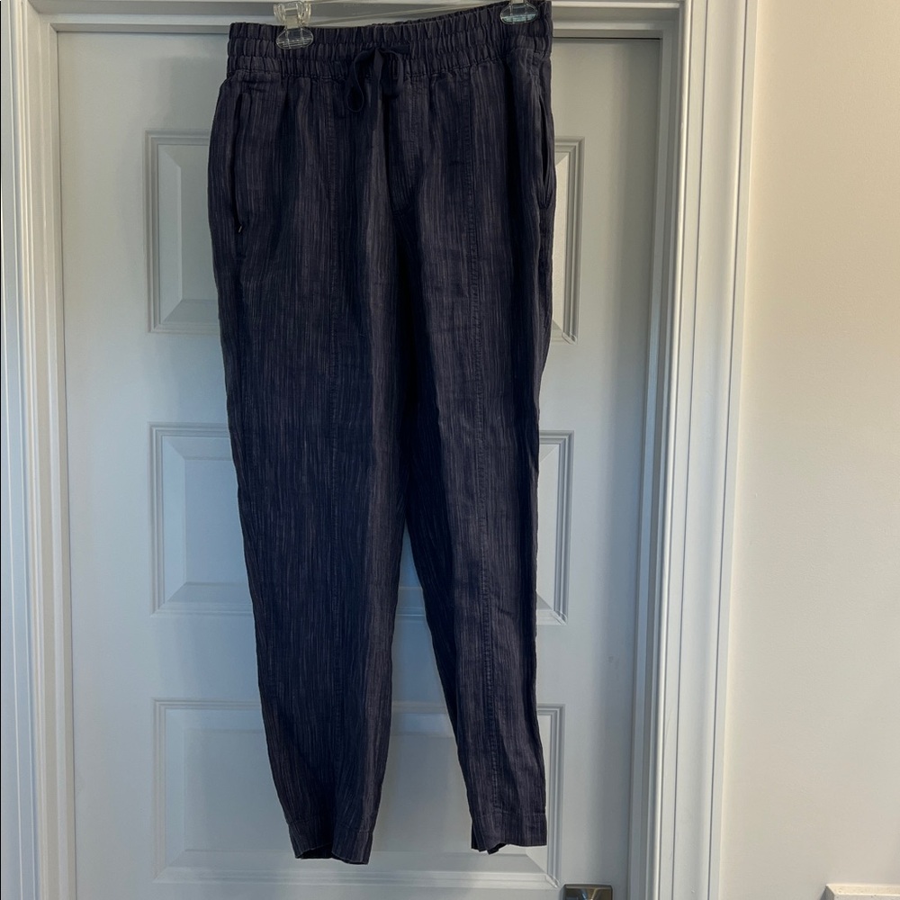 Navy Blue Linen Pants